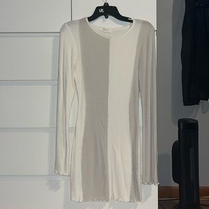 2 tone long sleeve dress
